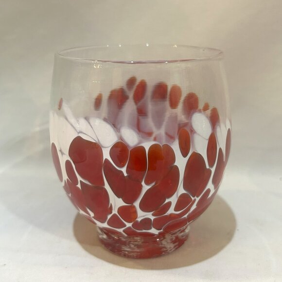 One Eared Cow Glass OECG 2021 Stemless Wine Glass Splash Red White - Picture 3 of 7
